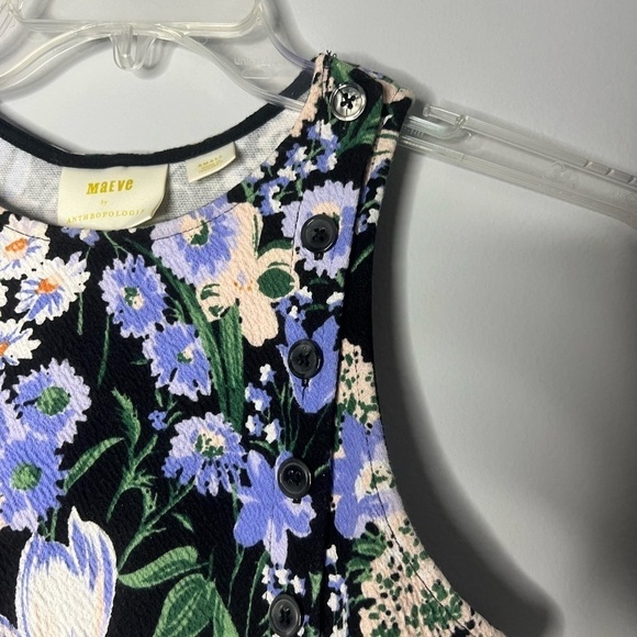 Anthropologie Maeve Brenner Floral Peplum Top Small - Picture 6 of 10